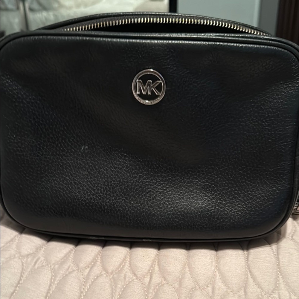 Michael Kors Black Leather Shoulder Bag